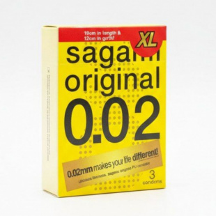 ������������ Sagami Original 002 Extra Large ��������������, ������������ �������, 3 ��.
