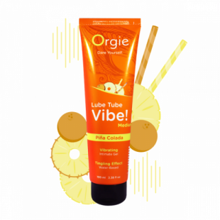 ��������� � �������� �������� Orgie Lube Tube Vibe Medium Pina Colada, 100 ��